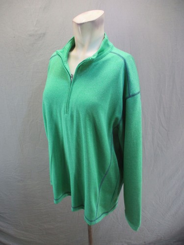 PEBBLE BEACH Size M Mens Green 1/2 Zip Stand Collar Warm Knitted Pullover 229 - Picture 3 of 9