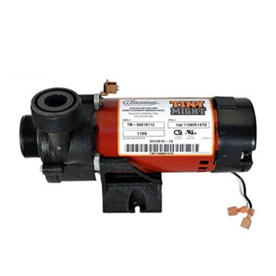 Waterway Plastics 3312610-14 Tiny Might Circulating Pump 115V 1'' Union for Pools