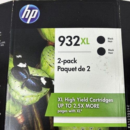 HP 932 XL New Black Cartridges 2-Pack XL Genuine 2022 EXP Ink Jet Printer - 第 3/6 張圖片