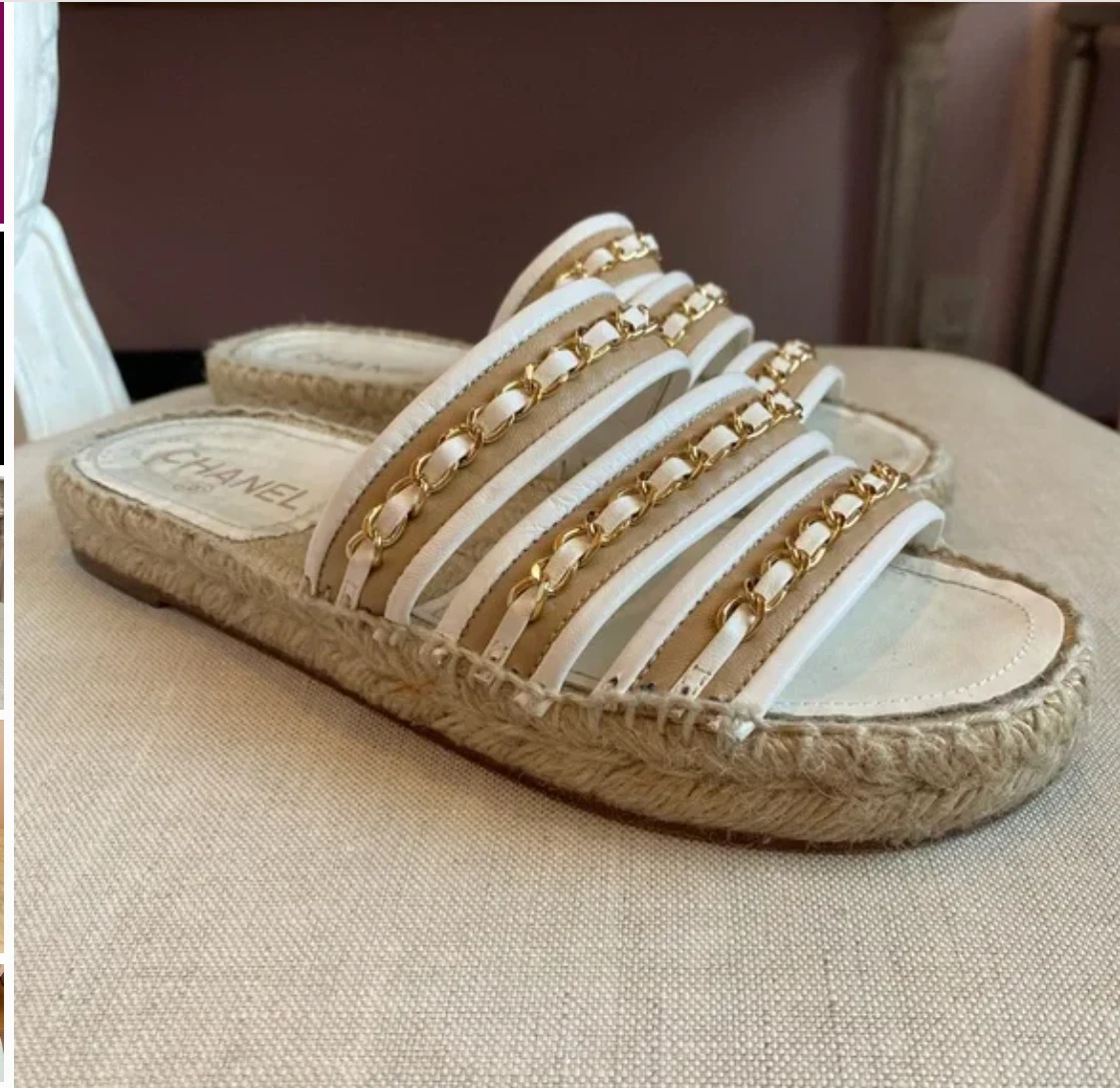 CHANEL Brown Sandals for Women for sale | eBay