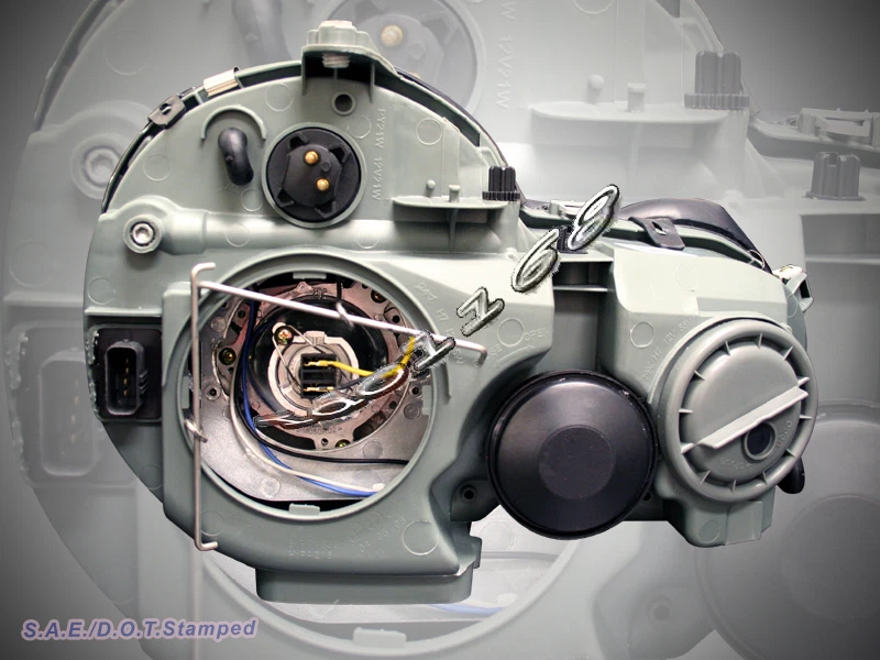 00-02 MERCEDES BENZ W210 CLASE E E320 E430 CROMO PROYECTOR FAROS LÁMPARA Foto 2 de 2