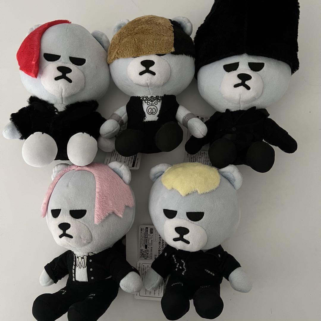 KRUNK × BIGBANG マスコット コンプset BIGBANG KRUNK Sitting Plush Toy – Set of 5 K-pop Goods From
