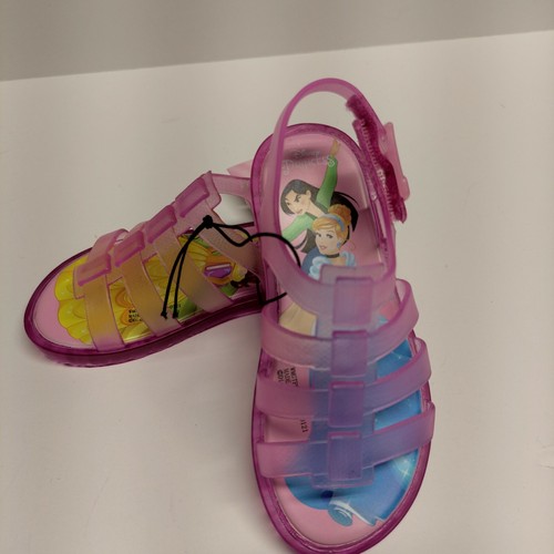 Disney Princess Girls Jelly Sandals Size 7,9,10,11 Pink Summer Shoes | eBay