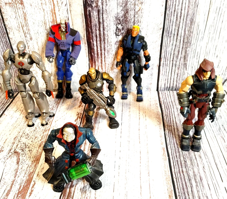 GI JOE Lote de 6 Figuras de Acción Héroes (JOE's) y Villans (Cobra) Hasbro 2005-2009. Foto 2 de 4