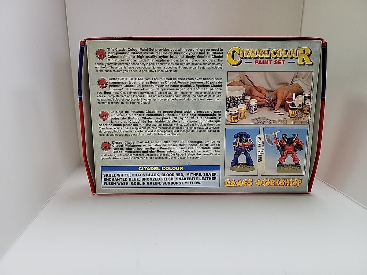 Coffret Peinture Games Workshop Citadel – Set 1 – 9 Peintures – Occasion – Warhammer