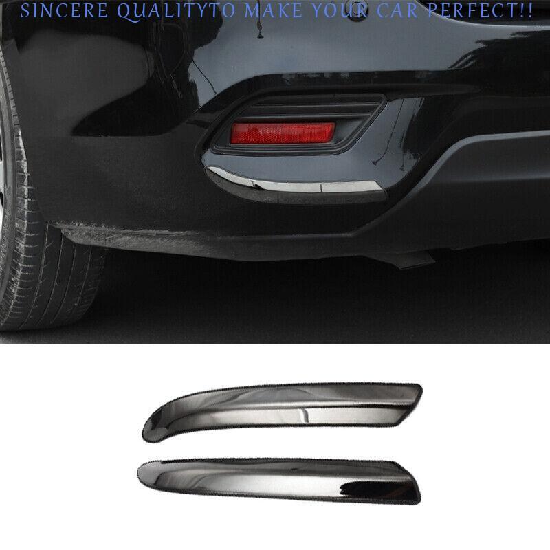 2013-2019 Nissan Sentra Black Titanium Rear Bumper Scratch Guard Strip