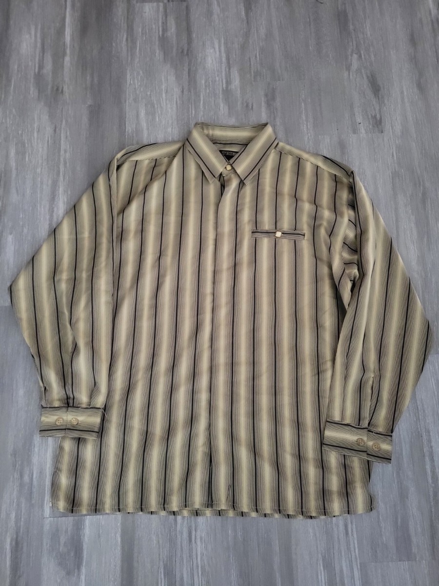 Trust Casual cigar shirt Walking Suit long Sleeve Pimp scarface
