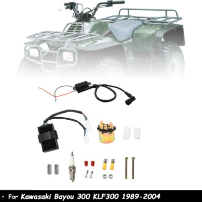 For Kawasaki Bayou 300 KLF300 1989-2004 Ignition CDI Box Starter Solenoid Relay