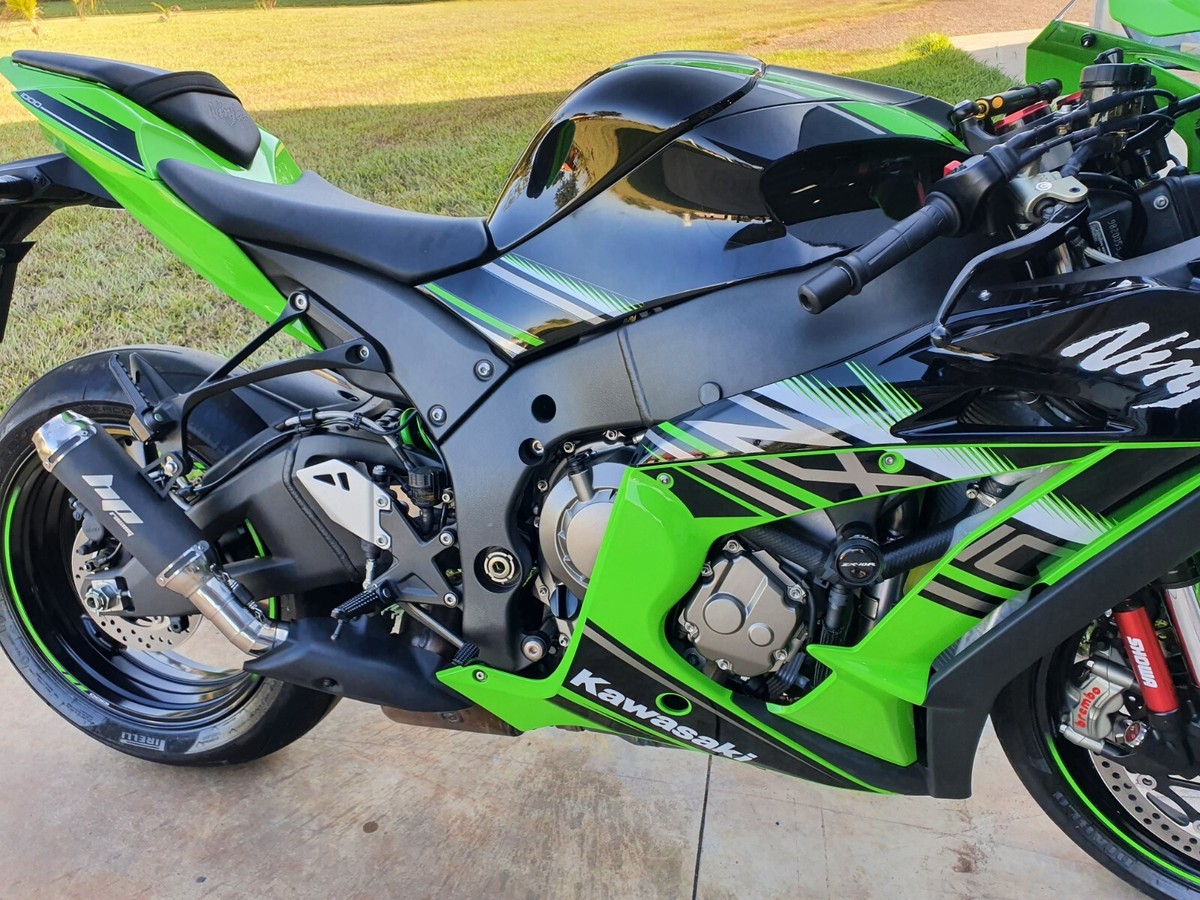 Muffler Exhaust KAWASAKI ZX10 ZX 10 ZX-10 2017/2020 Slip-on HP3