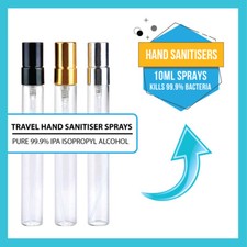 Hand Sanitiser Sprays KILLS BACTERIA Travel Hand Sanitizer Bottles - PACK OPTION