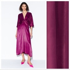 zara satin dress small