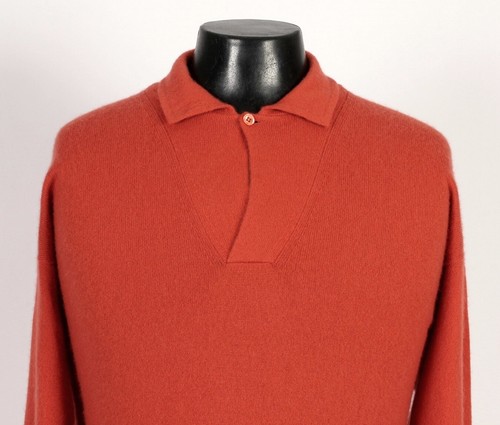 Loro Piana 100% Cashmere One Button Polo Sweater - 3XL $1250 Retail - 第 3/13 張圖片