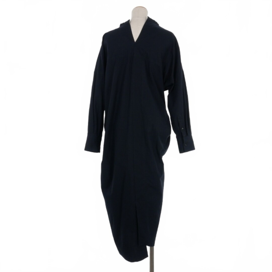 Enfold asymmetrical soft broad shirt long dress 36 navy blue Enfold asymmetrical soft broad shirt long dress 36 navy blue