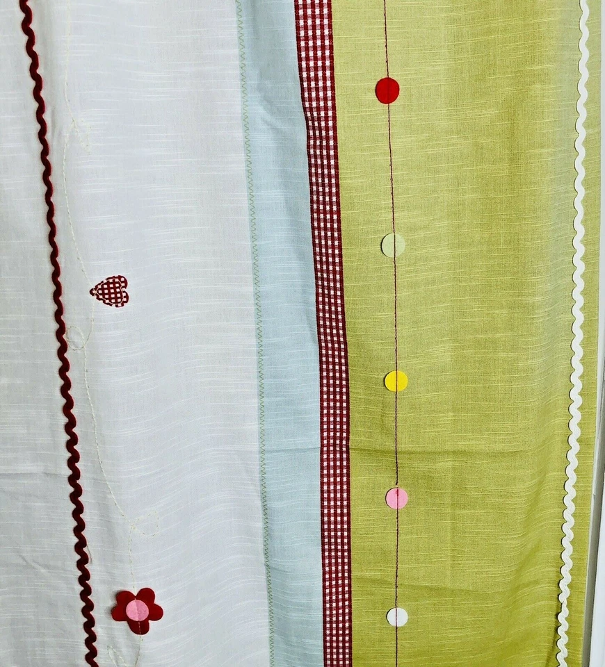 IKEA Par de 2 Paneles de Cortina Largos Florales Sin Forro Primavera Verano con Corbatas Foto 2 de 4