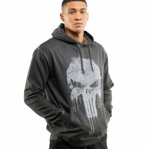 Marvel Mens Hoodie The Punisher Skull 