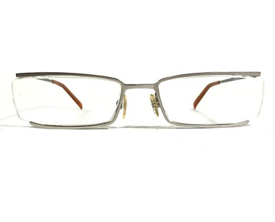 Fossil Eyeglasses Frames MATRIX OF4009 040 Silver Rectangular Half Rim 47-17-135