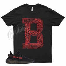 Black BE BLESSED T Shirt match YZ Boost v2 Bred 11 Fire Gym Red 4 Flu Game 12