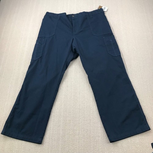 Carhartt Scrub Pants Men's 2XL XXL Blue Rip Stop Multi Cargo Pocket NEW A24