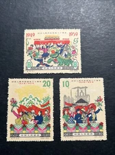 P.R.China 1959 C70, Scott 453-455 10th Anniv. of Founding of PRC