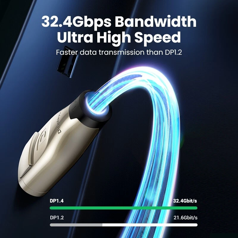 UGREEN DisplayPort Cable 8K DP 1.4 2K165Hz 32.4Gbps For PC Monitor Projector -5M - Image 4 of 4