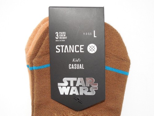 Stance Star Wars Kids Youth Casual Socks Pack Darth Vader Chewbacca Ewok - Picture 2 of 4