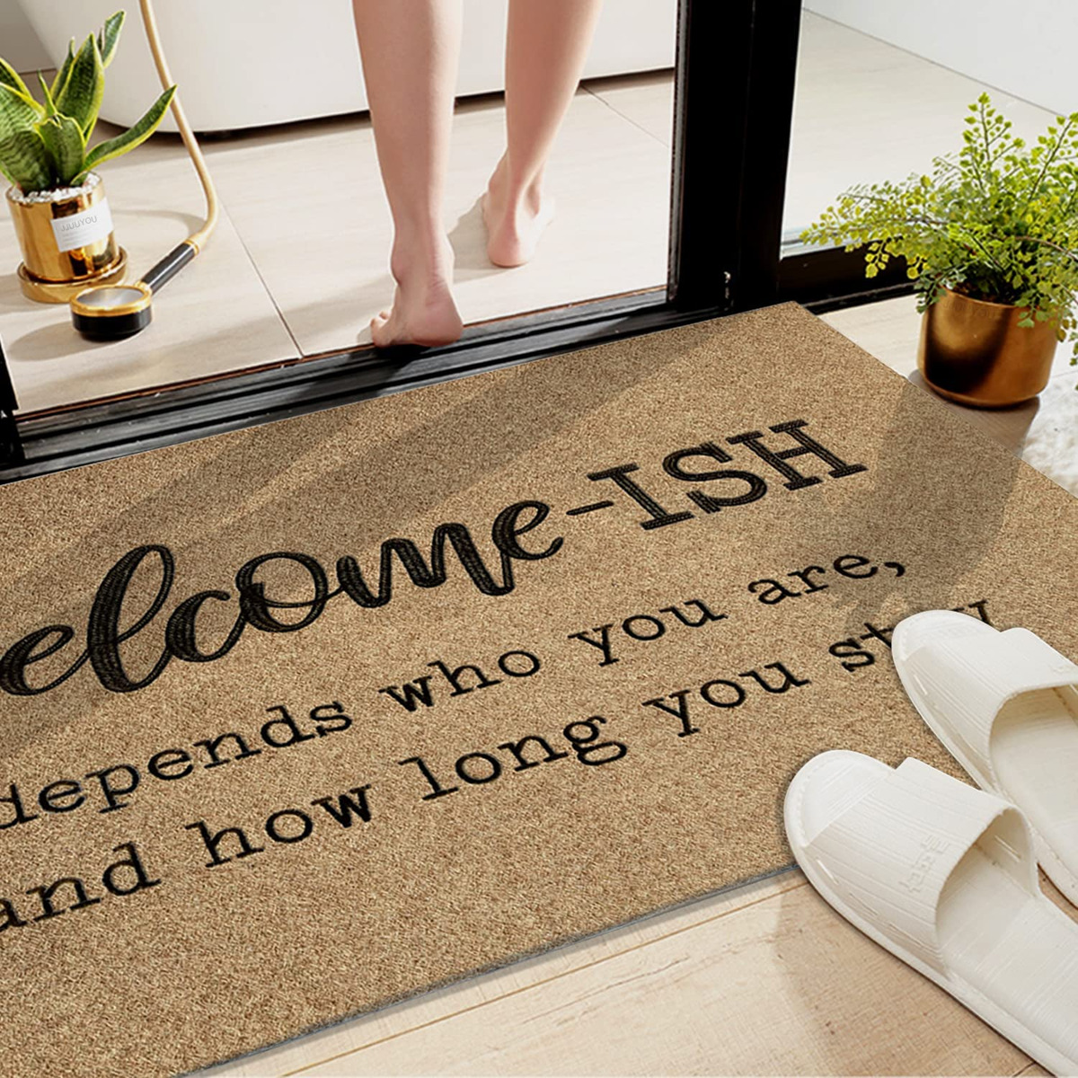 Flip Flops Welcome - Entryway Floor Mat