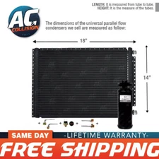 Universal Condenser Kit Parallel Flow 14 x 18 with Receiver Drier AC A/C