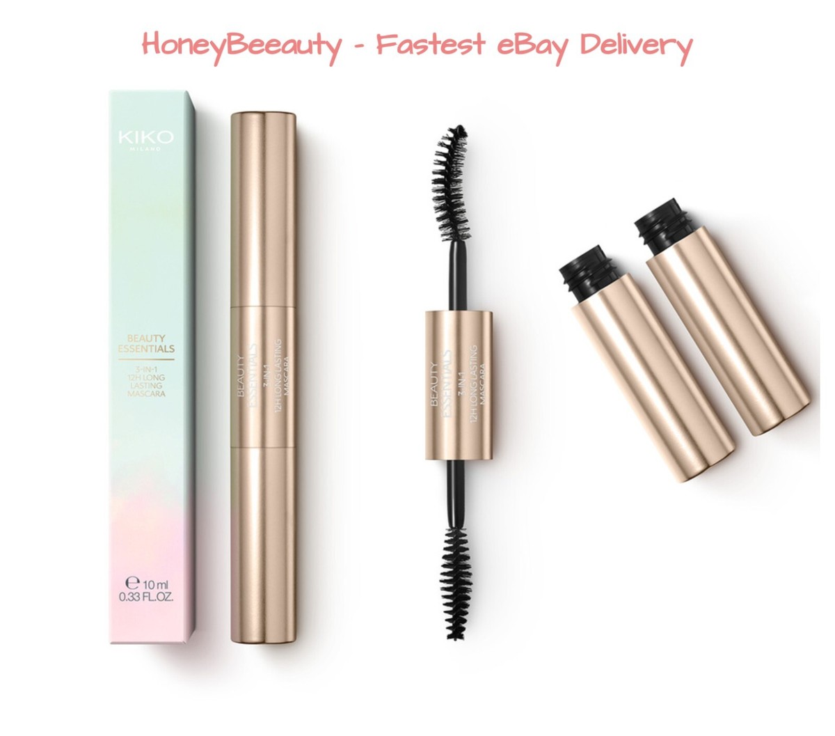 Kiko Milano Beauty Essentials 3-in-1, 12h Long Lasting Black