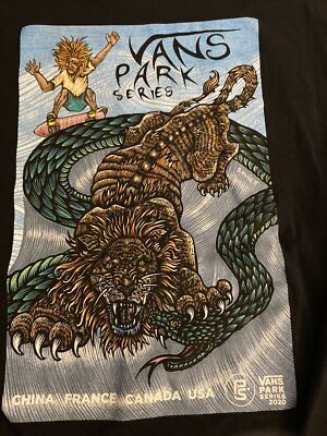 Vintage Vans Vans T Shirt Dragon Vans Mens Park Series Classic LS