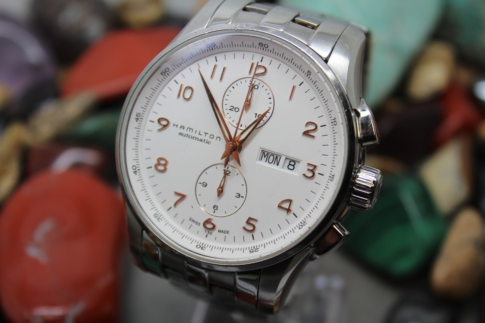 Mens HAMILTON Jazzmaster Automatic Chronograph H3… - image 1