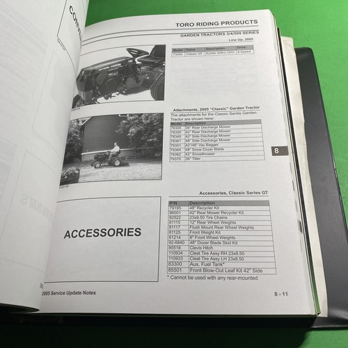 Equipment Manual: TORO 2005 Consumer Products Service Updates Notes Lawnboy/ CAM - Picture 8 of 12