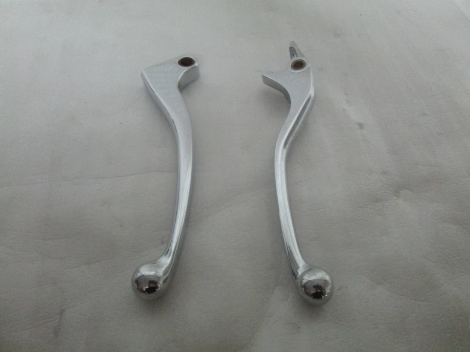 Honda VLX600 Shadow VTX1300 Spirit 1100 750 Magna Chrome Brake Clutch Lever Set - Image 2 of 4