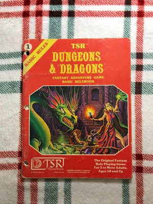 Dungeons & Dragons Basic Rules Book One (1) 1981 TSR Game Wizards D&D Rulebook
