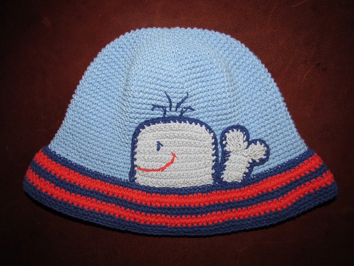 DayLee Design San Diego Hat Blue Whale Crochet Hat Years