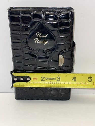 Vintage MCM Playing Cards Patton Leather Card Caddy 2 Unopened Decks Pencil Pads - Picture 12 of 12