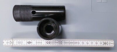 2 Stück (Paar) BMX Pegs schwarz geriffelt aus Stahl   14mm x 1.5 Feingewinde