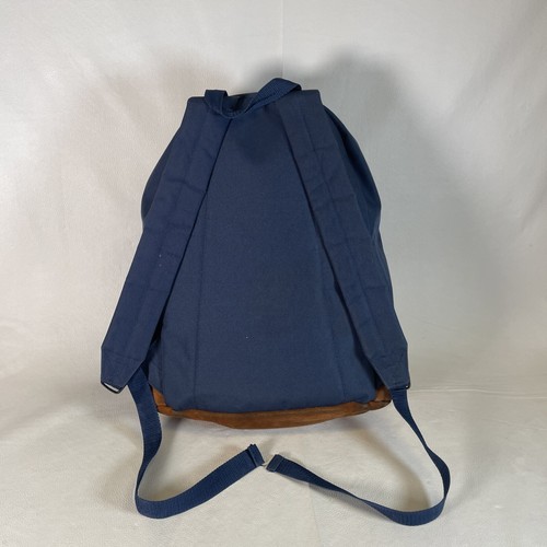Adventures By Disney Backpack Navy Blue Suede Bottom Yellow 12" X 5" X 15" - Picture 2 of 10