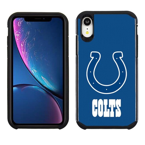 Funda protectora híbrida de poliuretano termoplástico oficial de grano de guijarros a prueba de golpes de la NFL para Apple iPhone XR - Imagen 28 de 32