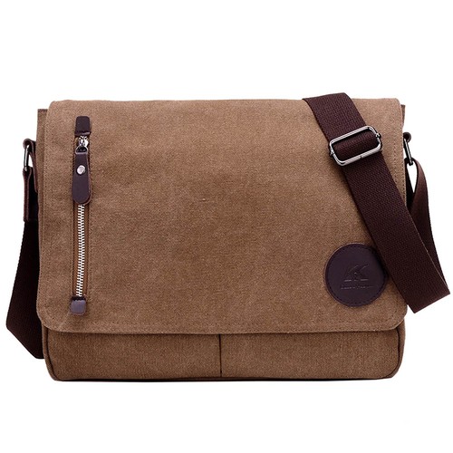 Vintage Canvas Shoulder Bag Messenger Crossbody Handbag Briefcase Satchel Bag AU - Picture 25 of 26