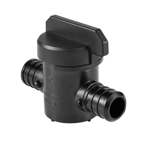 1 PCS EFIELD 3/4" x 3/4" PPSU Pex Crimp Ball Valve Poly Fitting Lead Free - Picture 3 of 4