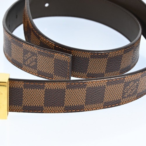Authentic Louis Vuitton Damier Ceinture Carre Belt 85cm 34" M6803 P2560CS602 - Picture 4 of 14