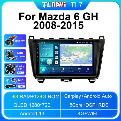 For Mazda 6 2 GH 2008-2015 CarPlay Android 13.0 Car GPS Radio Stereo Navi - Picture 46 of 48