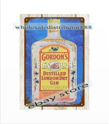 Gordon's Distilled London Dry Gin metal tin sign wall posters online