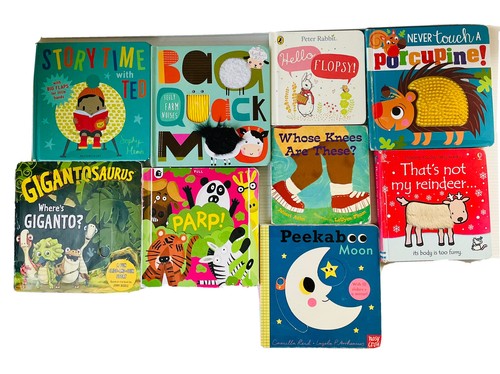 Baby's Touchy-Feely Board Books - 9 Interactive Hardcover 0+ years -Accept Cond - Picture 2 of 12