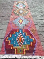 Runner Rug Stairs Rug Hallway Rugs Turkish Long Kilim Corridor Wool Rug 31"x147"