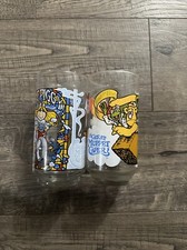 McDonalds 1981 The Great Muppet Caper Kermit Fozzie Gonzo, Miss Piggy Glass Lot2