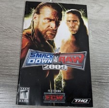 WWE Smackdown vs Raw 2009 Playstation 2 - MANUAL ONLY