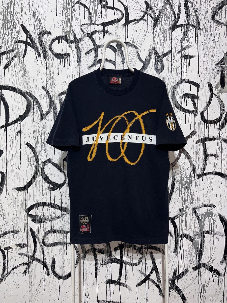 Vintage Kappa T-Shirt Mens Juventus 100 Years 1997/98 Size L