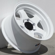 1 Circuit Hayford 17x8.5 6x139.7 -10 White Wheel Fit Tacoma 4runner Overland