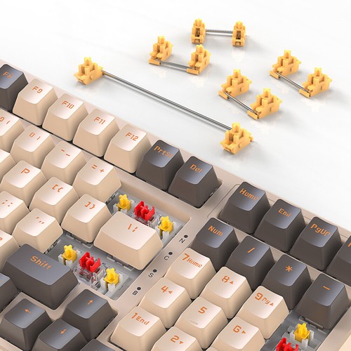 K98 Mechanical Keyboard Type-C Wired Gaming Keyboard for PC (Orange Yellow Axis) - Bild 10 von 12